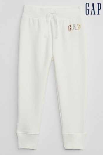 Gap White Logo Pull On Joggers (K71493) | £15