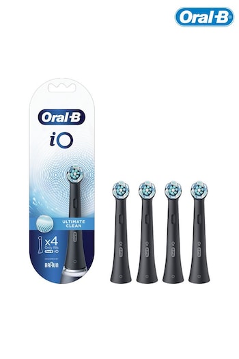 Oral-B iO Ultimate Clean Black Toothbrush Heads, Pack of 4 Counts (K71694) | £27