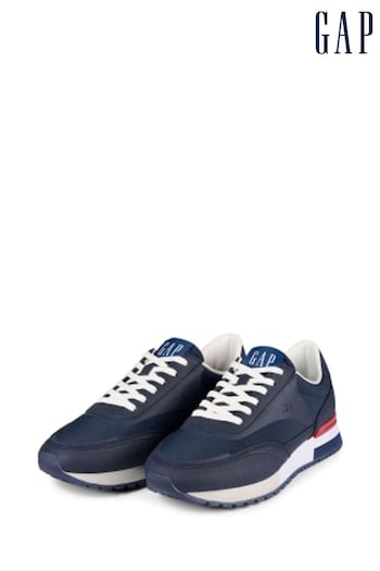 Gap Navy Blue New York Low Top Trainers (K71726) | £75
