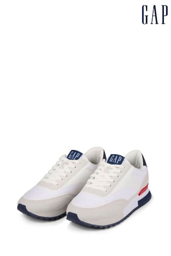 Gap White New York Low Top Trainers (K71781) | £70