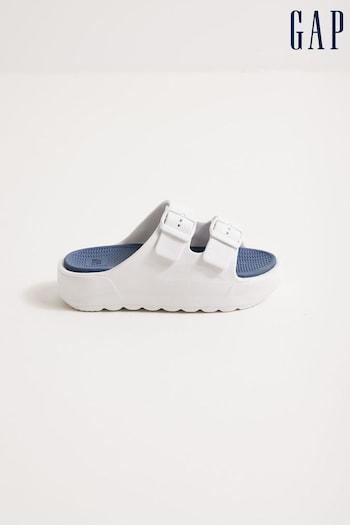 Gap White Virginia Double Strap Sandals (K71784) | £30