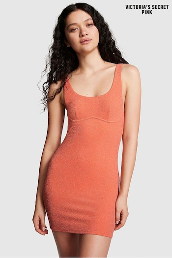 Victoria's Secret PINK Deep Coral Orange Swim Dress (K71898) | £50