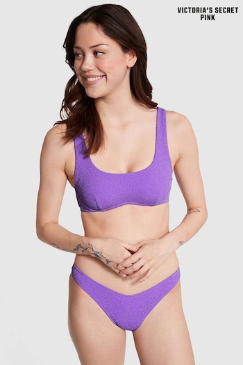 Victoria's Secret PINK Luscious Lavender Purple Brazilian Bikini Bottom (K71900) | £30