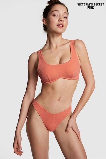 Victoria's Secret PINK Deep Coral Orange Padded Bikini Top (K71901) | £26