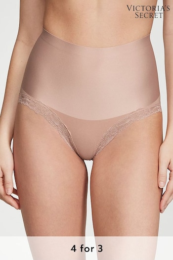 Victoria's Secret Macaron Nude Lace Trim Brief Shaping Knickers (K71915) | £20