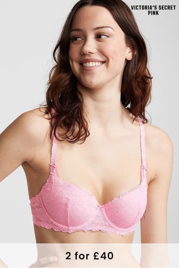 Victoria's Secret PINK Pink Bubble Balcony Lace Bra (K71922) | £35