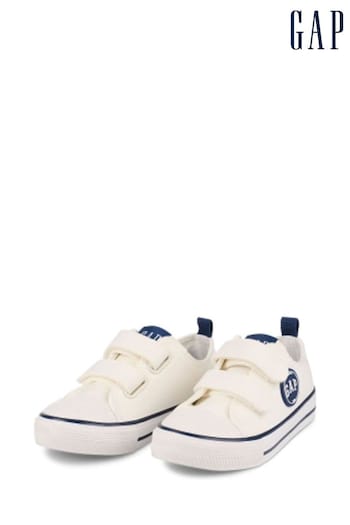 Gap White and Navy Houston Low Top Trainers - Kids (K72001) | £35