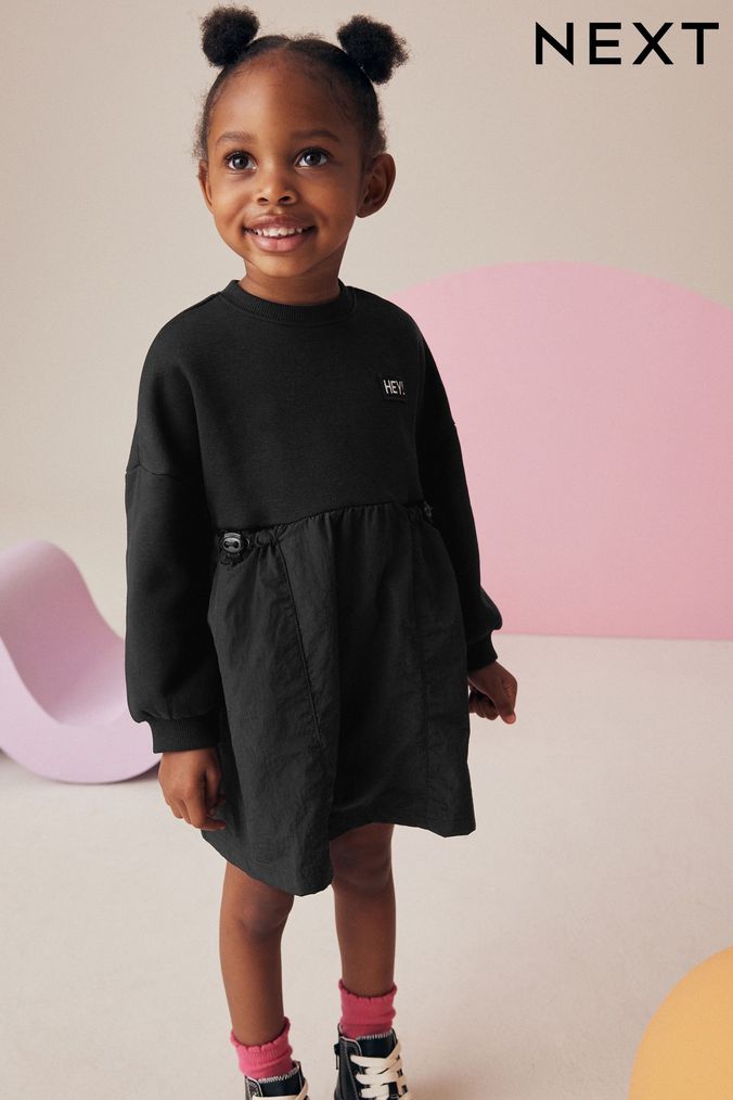 Next girls black dress new arrivals