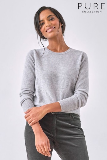 Pure Collection Cashmere Crew Neck Sweater (K72240) | £130