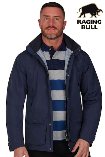 Raging Bull Blue Waterproof Rain Jacket (K72336) | £199