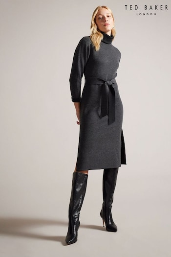 Ted Baker Easy Fit Grey Laralee Knit Dress (K73030) | £195