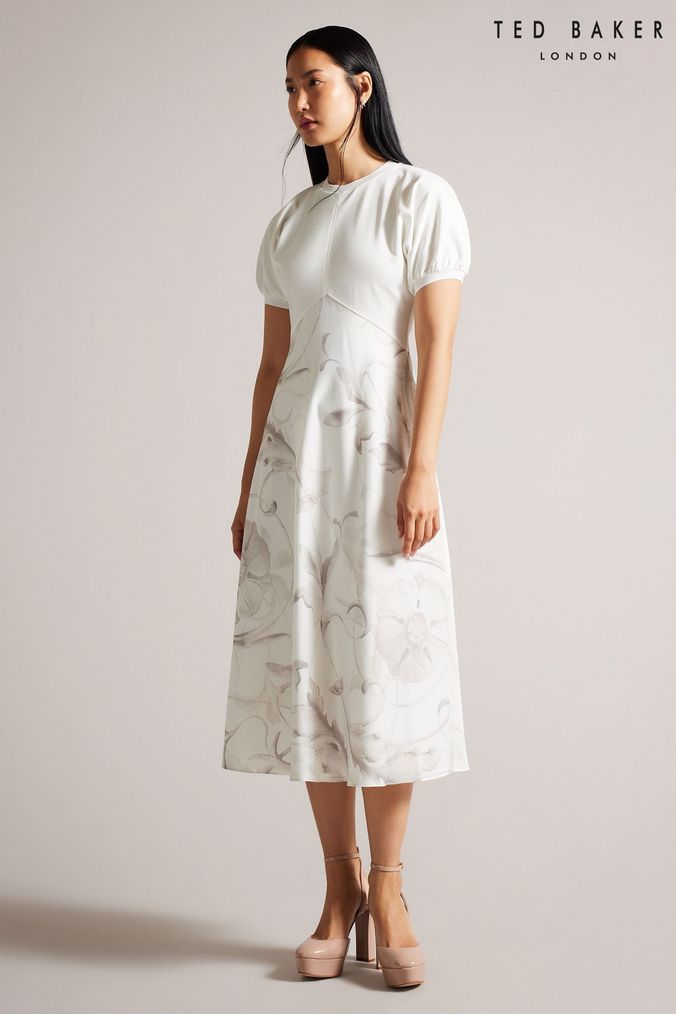 Ted baker sale cream dress