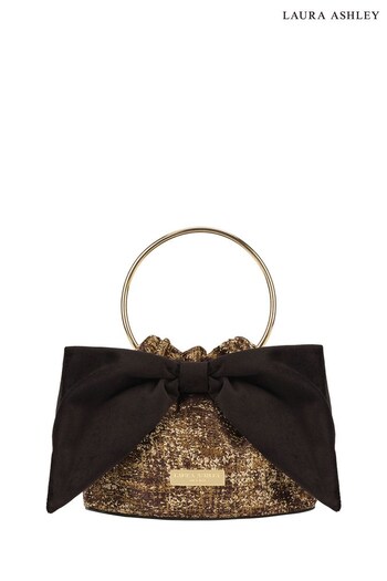 Laura Ashley Black Small Pouch Bag (K73267) | £74
