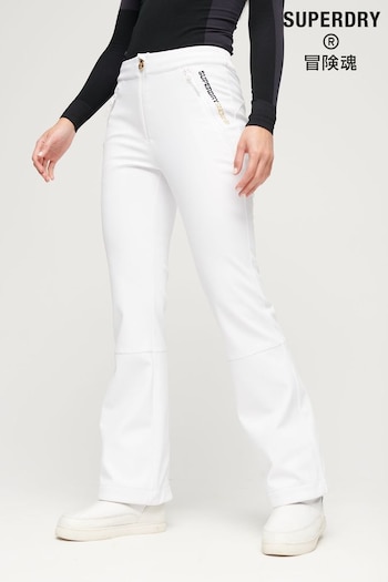 Superdry White Ski Softshell Slim Trousers (K73342) | £150