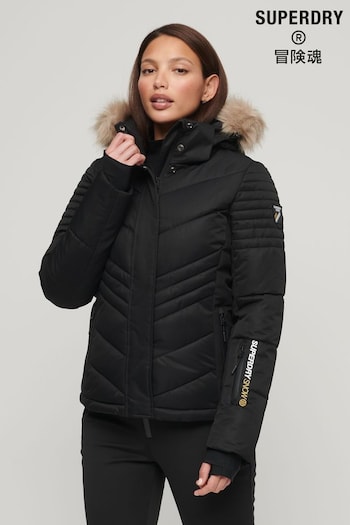 Superdry Black Ski Luxe Puffer Jacket (K73345) | £250