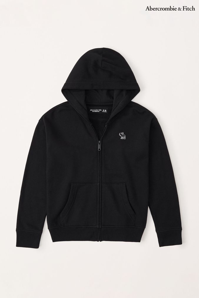 Abercrombie black hoodie hot sale