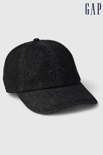Gap Black Logo Baseball Hat (K73388) | £15