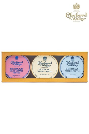 Charbonnel et Walker 144g Dark, Milk and Pink Himalayan Chocolate Truffles Gift Set (K73397) | £28
