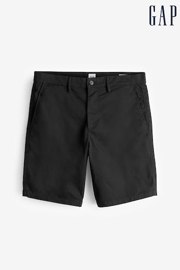 Gap Black 9" Chino Shorts cotton-modal (K73456) | £30