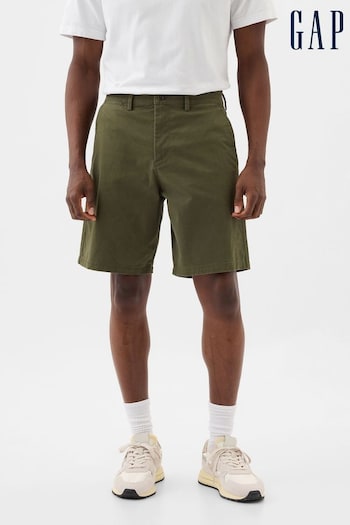 Gap Khaki Green 9" Chino Shorts (K73464) | £30