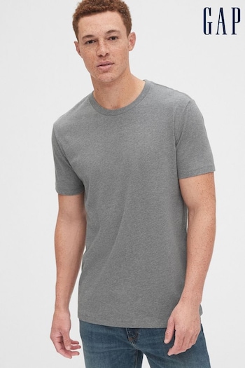 Gap Grey Classic Cotton Short Sleeve Crew Neck T-Shirt (K73469) | £10