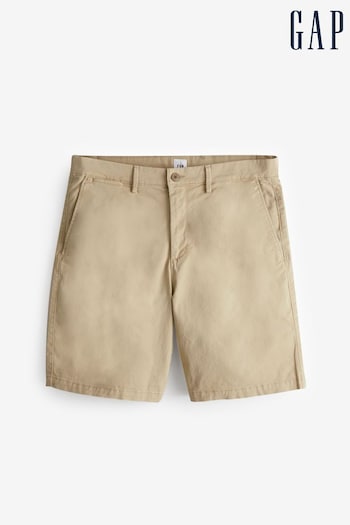 Gap Beige 9" Chino Shorts cotton-modal (K73479) | £30