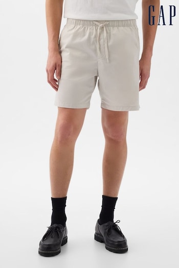 Gap Beige Cotton Easy Pull On Shorts (K73482) | £30