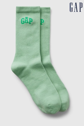 Gap Green Quarter Crew Logo Socks (K73483) | £8