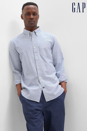 Gap Blue Stripe Oxford Shirt in Regular Fit (K73507) | £35