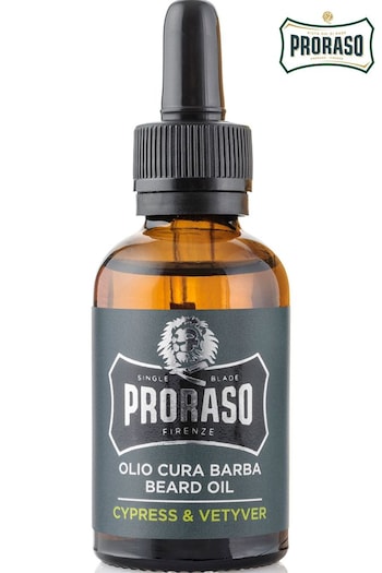 Proraso Cypress and Vetyver Beard Oil 30ml (K73573) | £14.50