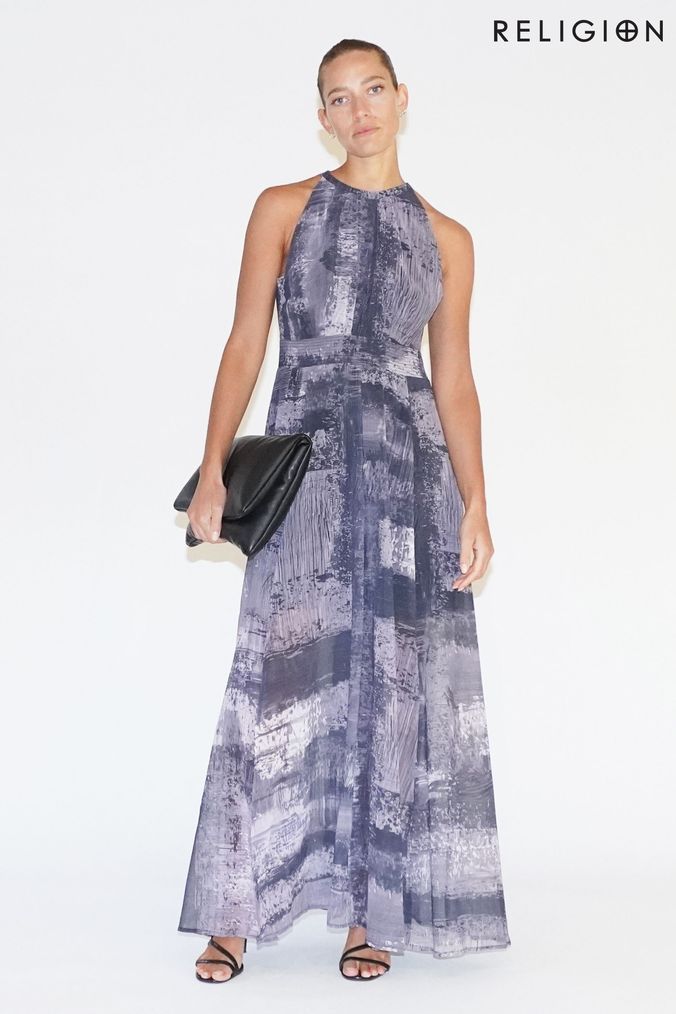 Next grey maxi shop dress