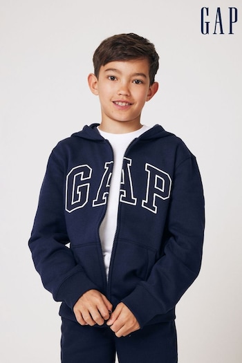 Gap Blue Logo Zip Up Hoodie (4-13yrs) (K73642) | £25