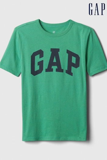 Gap Green Logo Short Sleeve Crew Neck T-Shirt (4-13yrs) (K73648) | £10