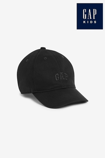 Gap Black Kids Logo Baseball Hat (K73676) | £10