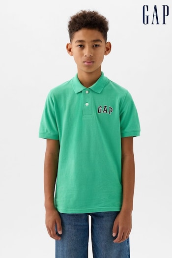 Gap Green Logo Short Sleeve Logo Polo Shirt (4-13yrs) (K73678) | £12