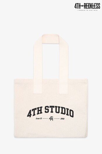 4th & Reckless Natural Tilly Fourth Studio Essential Tote Bag (K73703) | £18