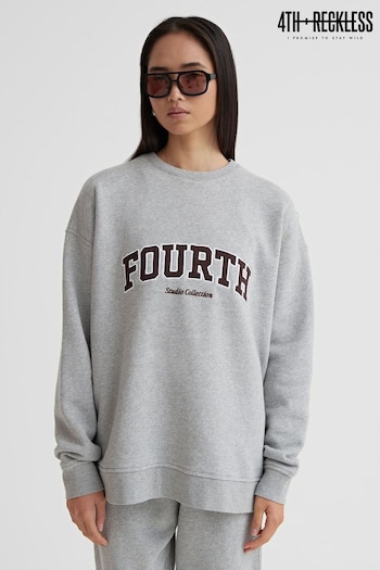 4th & Reckless Grey Dianna Fourth Studio Collection Sweatshirt (K73752) | £39
