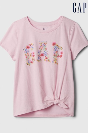 Gap Pink Knot-Tie Graphic T-Shirt (K73788) | £12