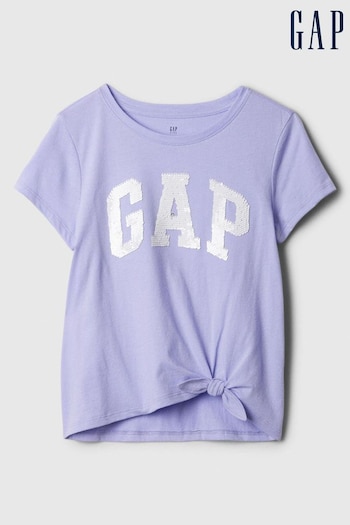 Gap Purple Knot-Tie Graphic T-Shirt (4-13yrs) (K73807) | £12