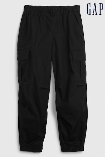 Gap Black Parachute Cargo Trousers (K73814) | £25