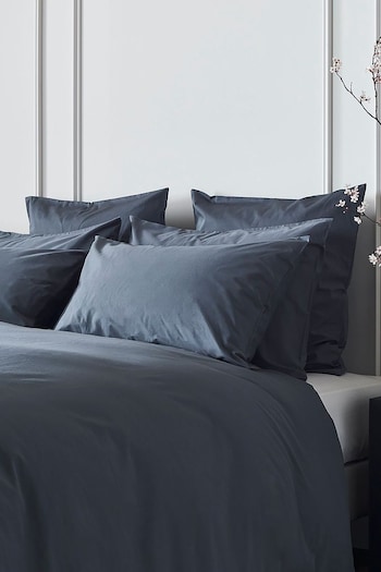 Bedfolk Set of 2 Blue Luxe Cotton King Pillowcases (K73849) | £45