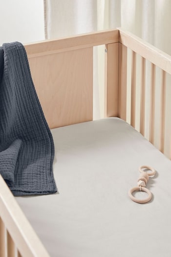 Bedfolk Natural Cot Bed Fitted Sheet (K73850) | £35