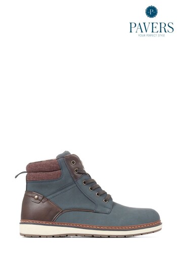 Pavers Wide Fit Lace-Up Boots (K73873) | £35