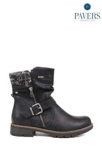 Pavers Casual Biker leather Boots (K73881) | £45
