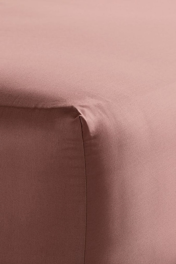 Bedfolk Orange Luxe Cotton Deep Fitted Sheet (K73916) | £55 - £85