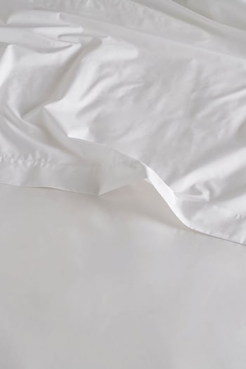 Bedfolk White Classic Cotton Deep Fitted Sheet (K73921) | £25 - £40