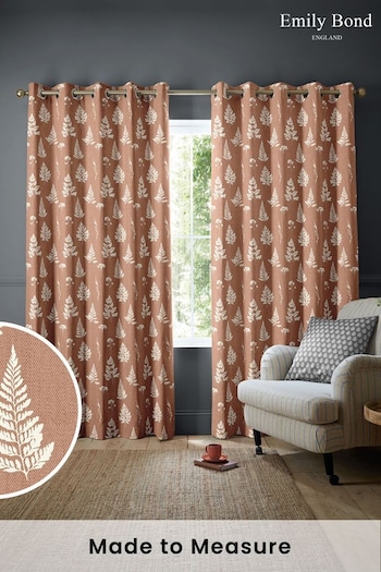 Emily Bond Rust Orange Tynesfield Made to Measure Curtains (K73965) | £91