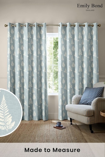 Emily Bond Duck Egg Blue Tynesfield Made to Measure Curtains (K73989) | £91