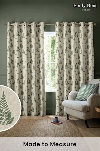 Emily Bond Forest Green Tynesfield Made to Measure Curtains (K73994) | £91