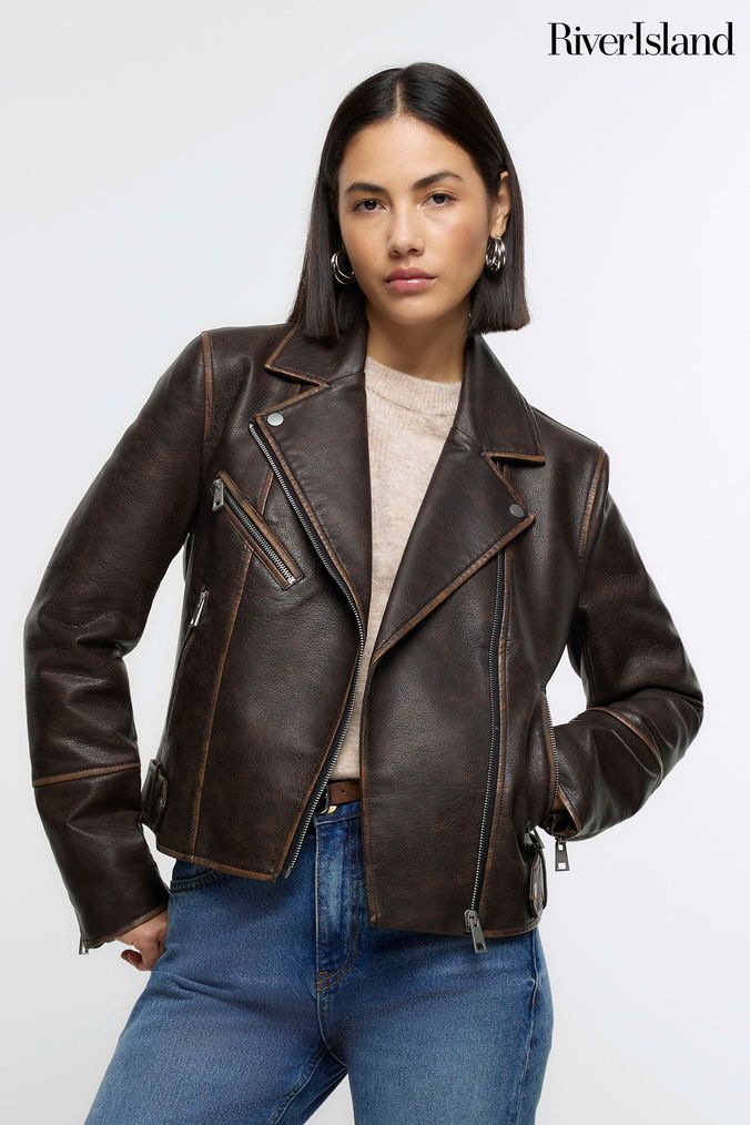 River island cheap biker jacket women